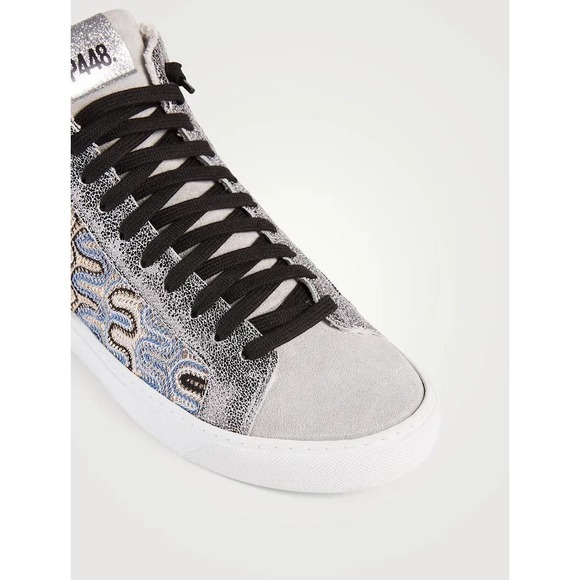 P448 Italian High Top Can Surf Later Star BS Panama Sneaker Size 37 / US 7 NWB - Picture 4 of 12
